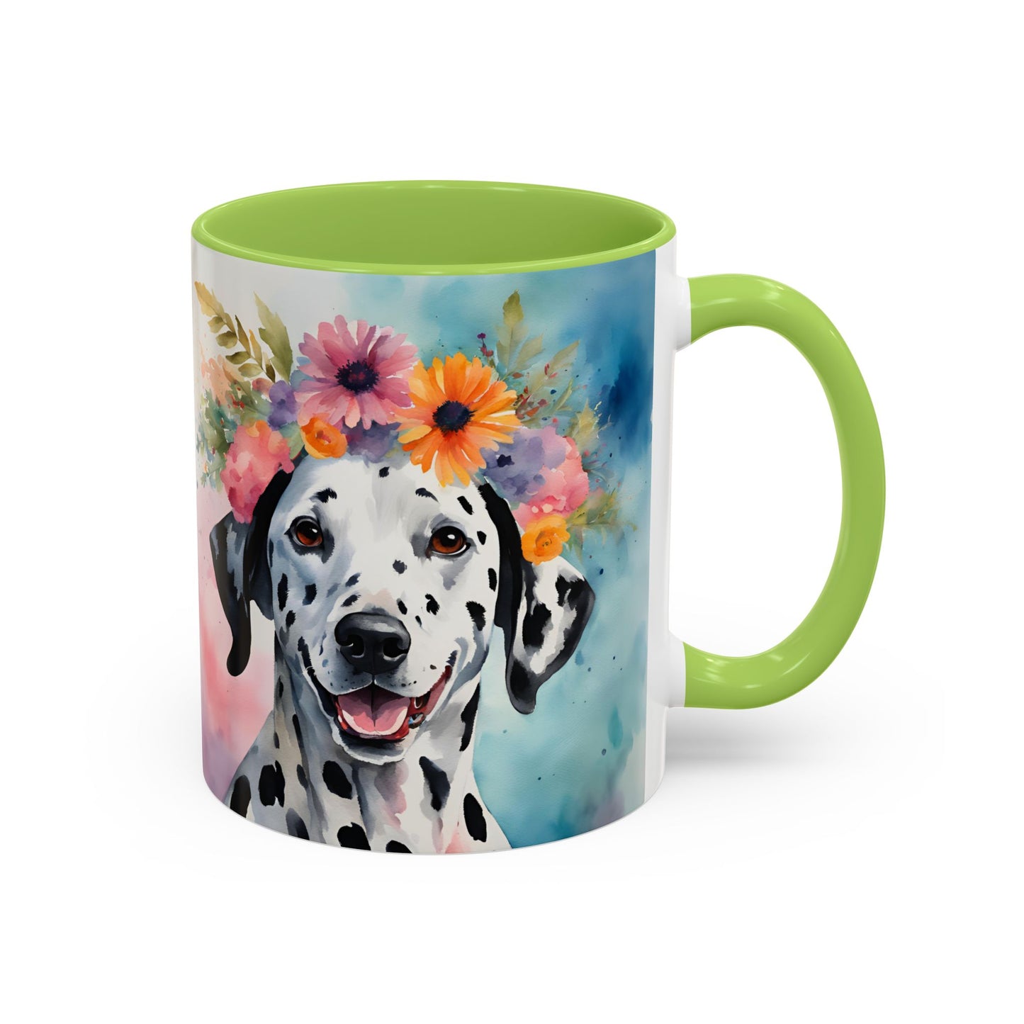 Dalmatian 03 Accent Coffee Mug - Dog Lover Gift