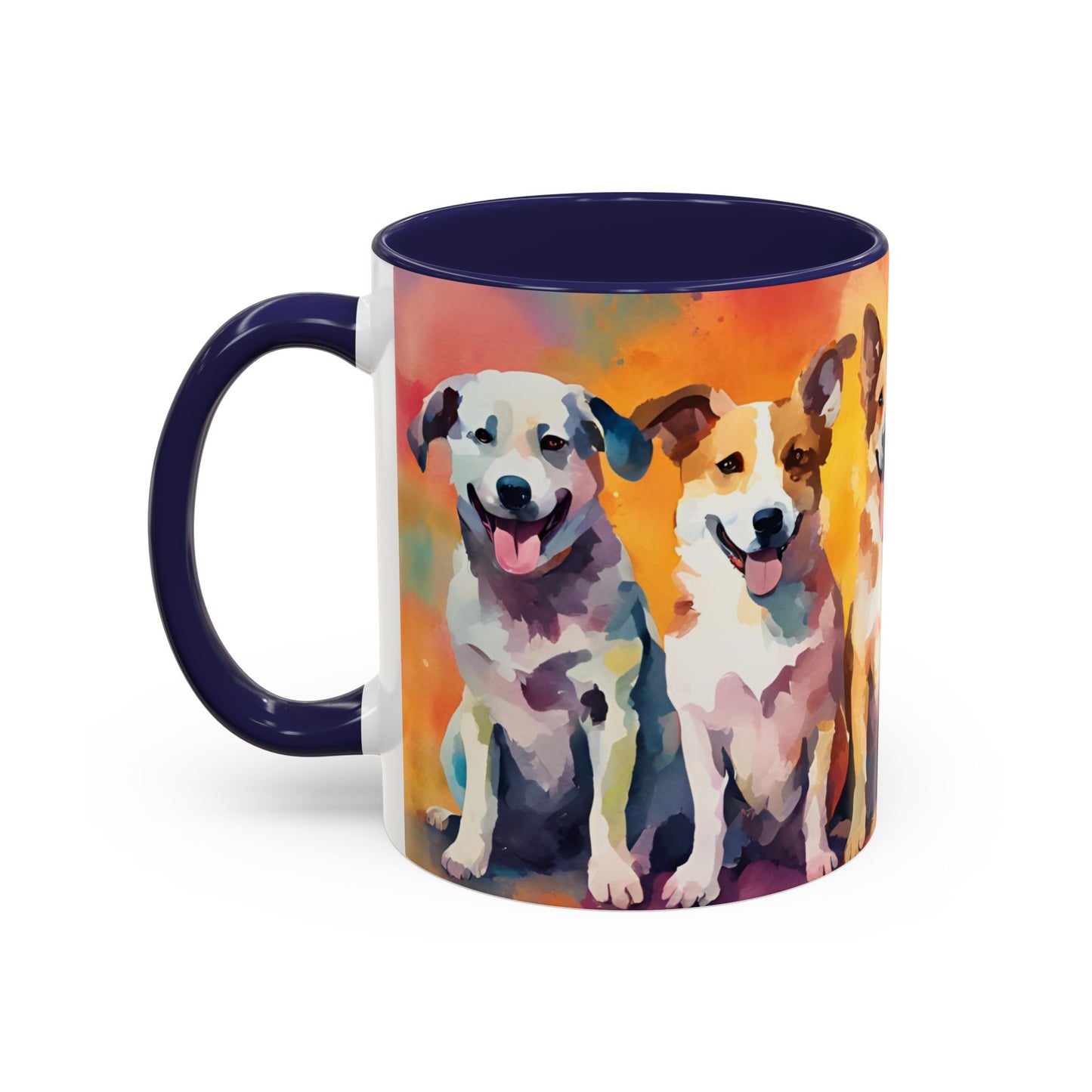 Multicoloured Doggies 03 Accent Mug 11oz