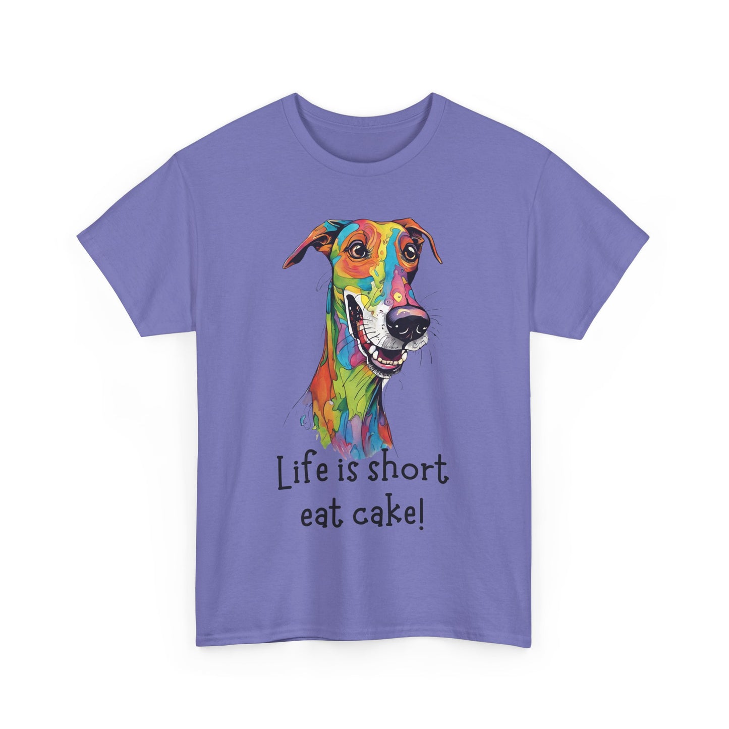 Life Is Short, Eat Cake! Unisex Heavy Cotton Tee
