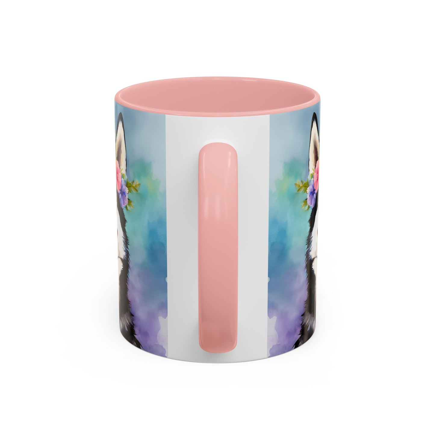 Husky 01 Accent Coffee Mug - Dog Lover Gift