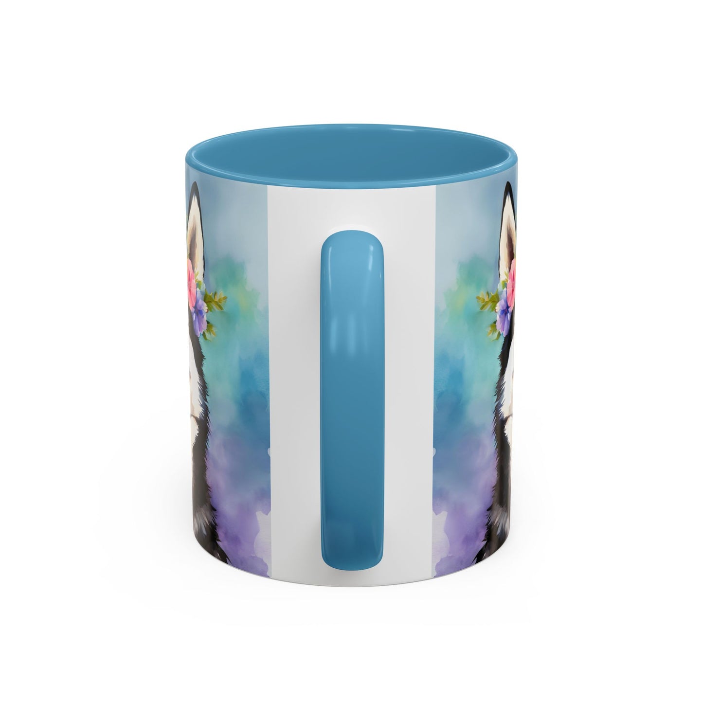 Husky 01 Accent Coffee Mug - Dog Lover Gift