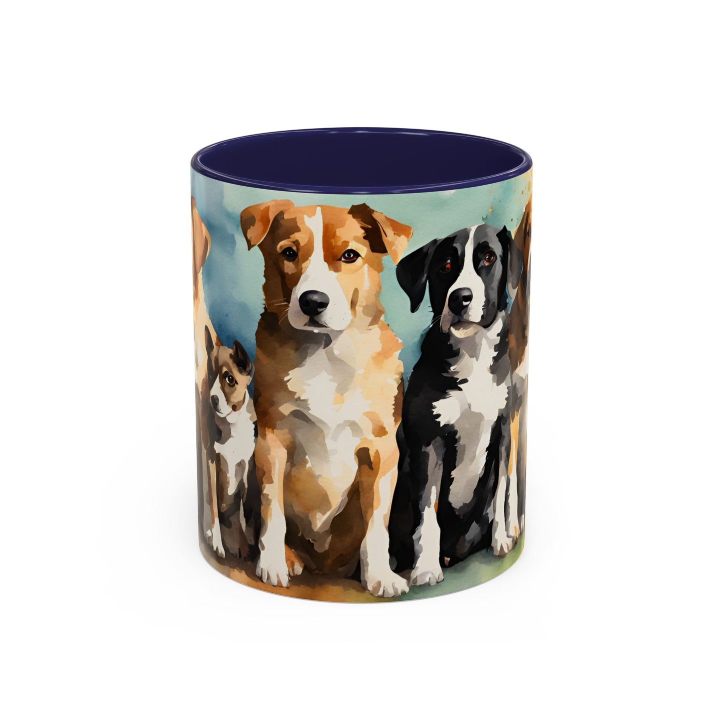 Multicoloured Doggies 09 Accent Mug 11oz