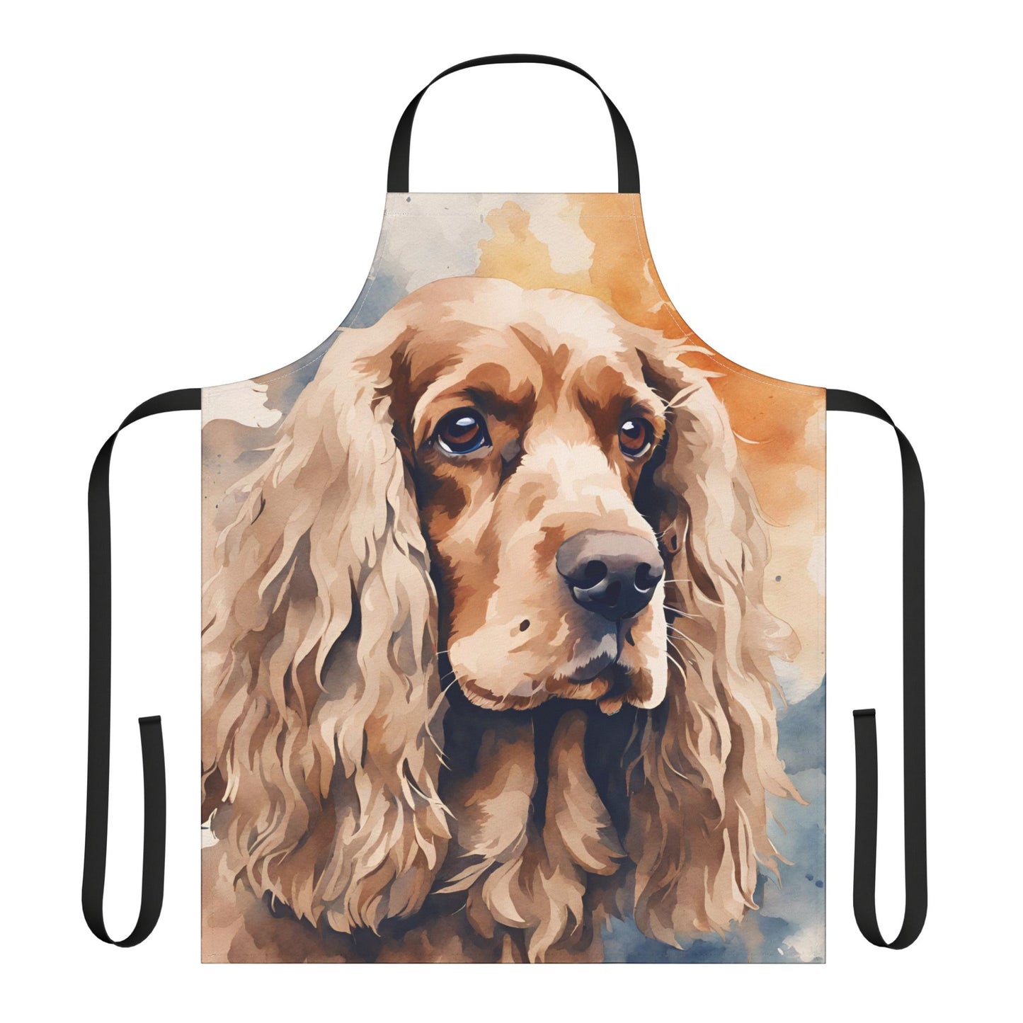 Apricot Cocker Spaniel Adult Apron (AOP)