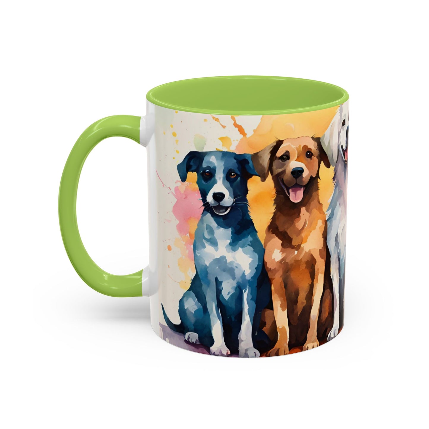 Multicoloured Doggies 07 Accent Mug 11oz