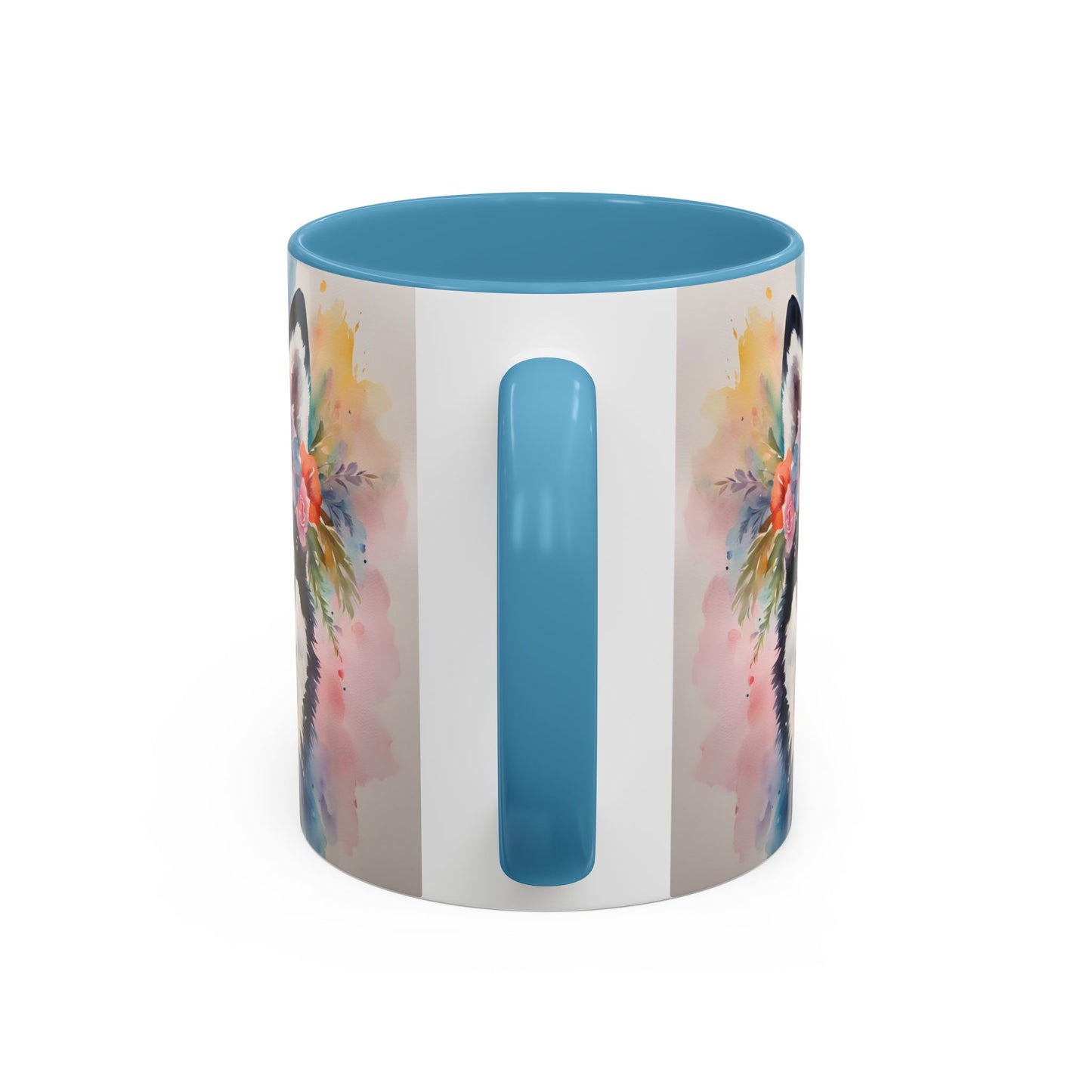 Husky 04 Accent Coffee Mug - Dog Lover Gift