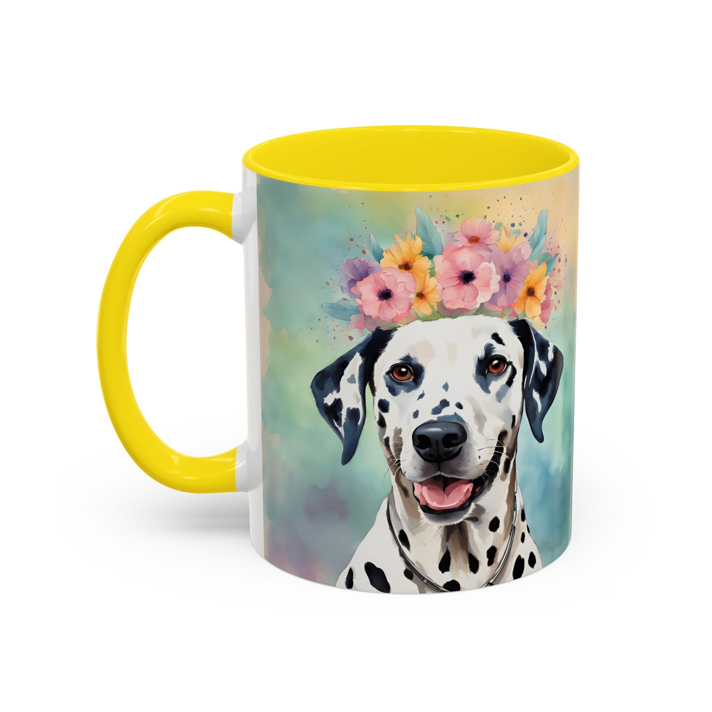 Dalmatian 01 Accent Coffee Mug - Dog Lover Gift
