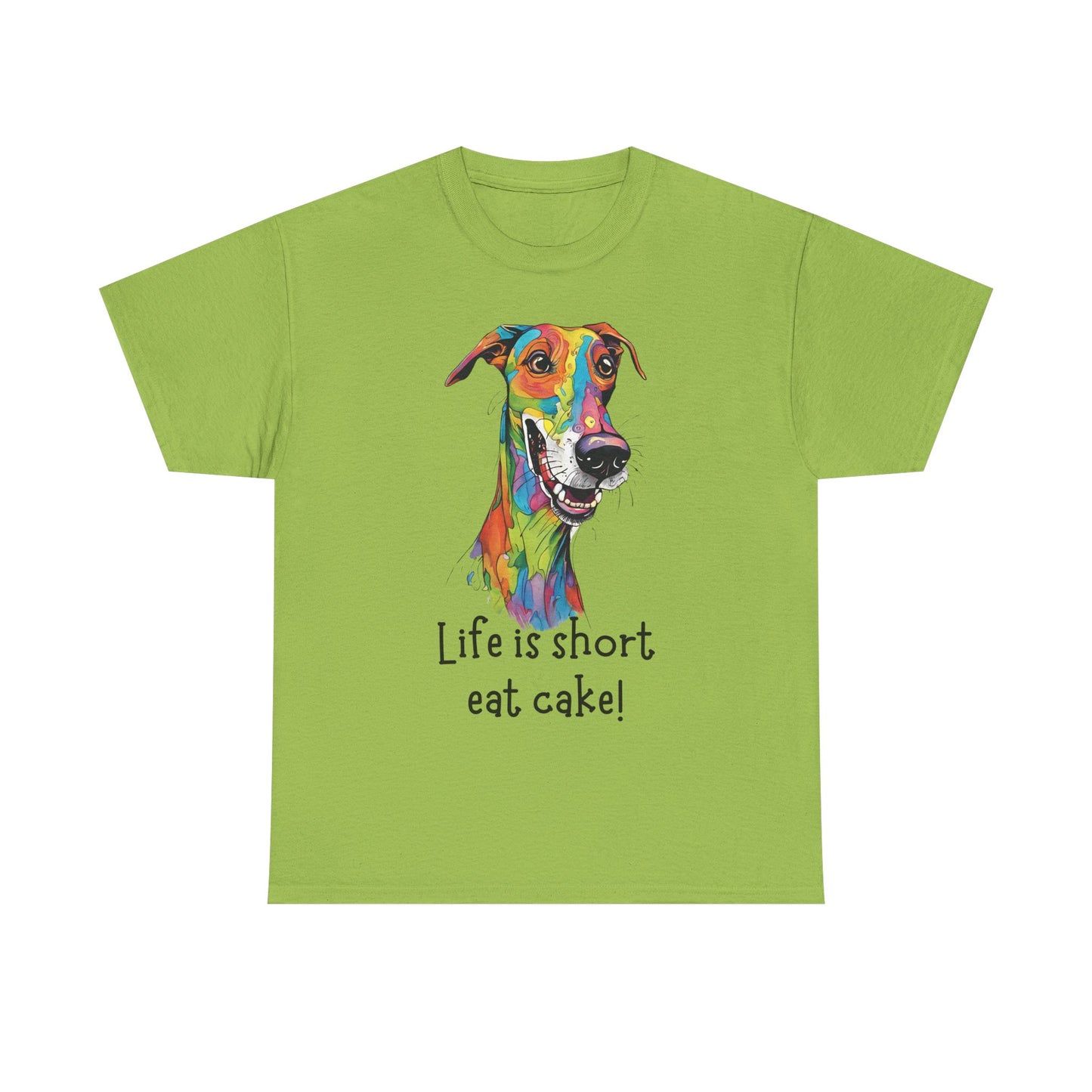 Life Is Short, Eat Cake! Unisex Heavy Cotton Tee