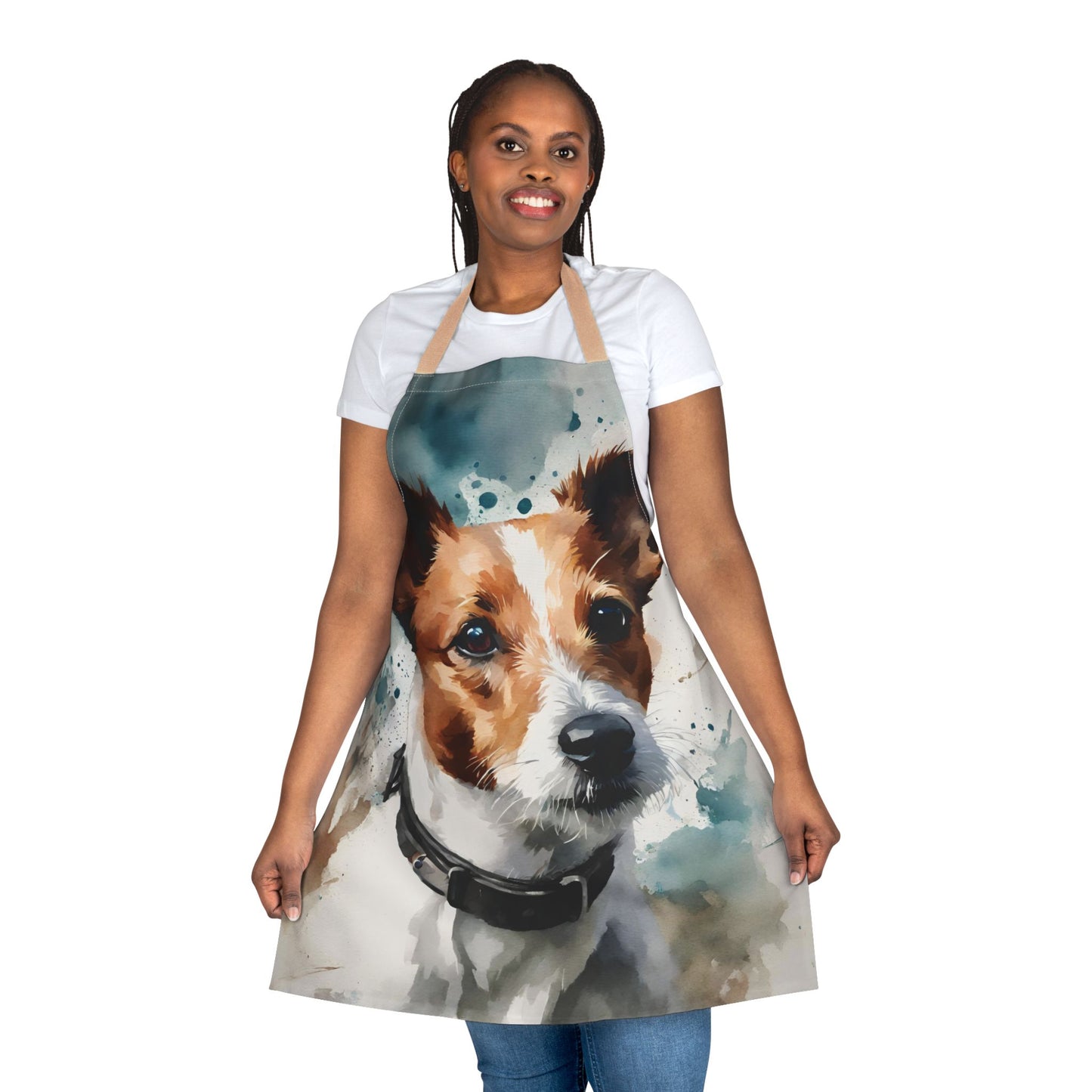 Jack Russell 01 Adult Apron (AOP)