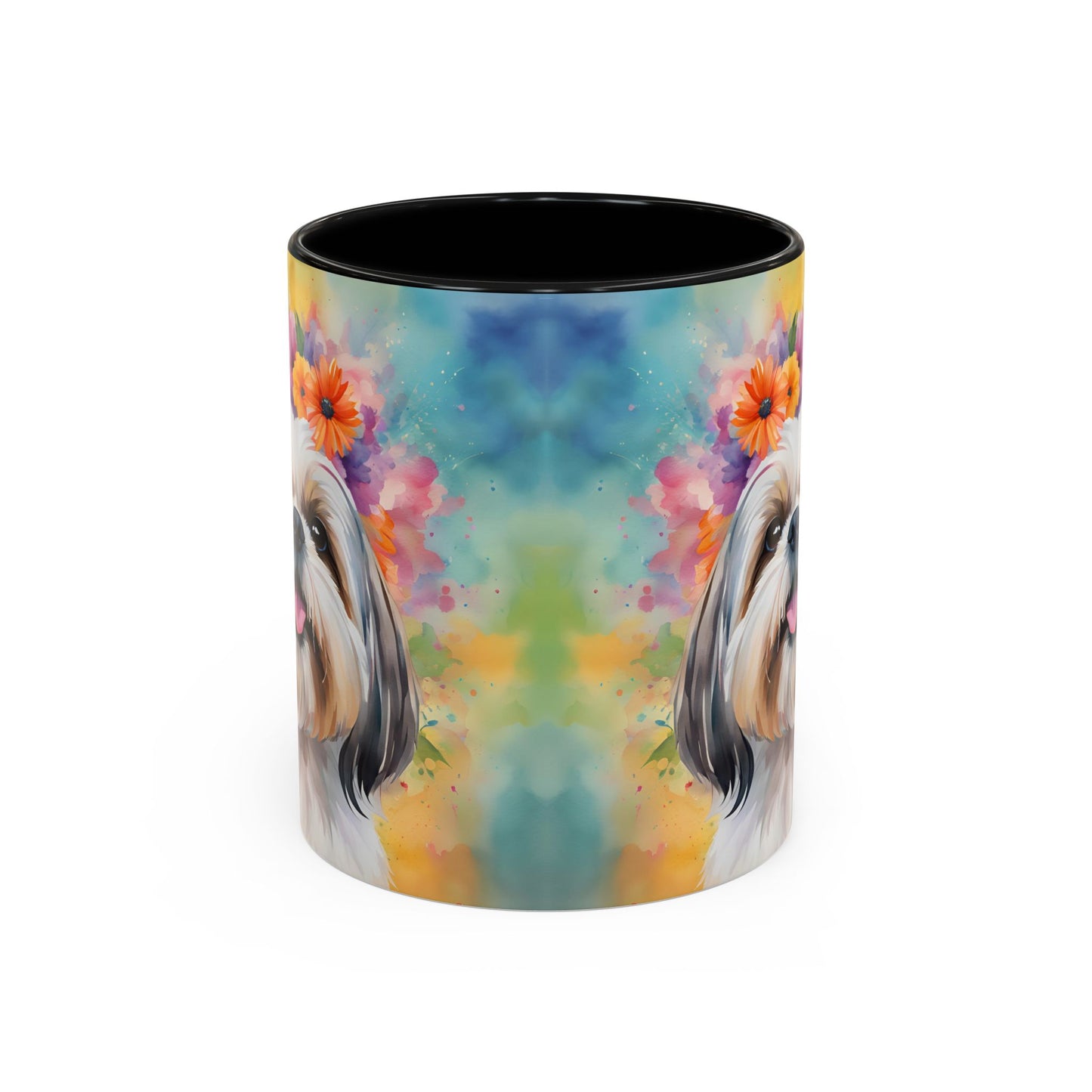 Shih Tzu 01 Accent Coffee Mug - Dog Lover Gift