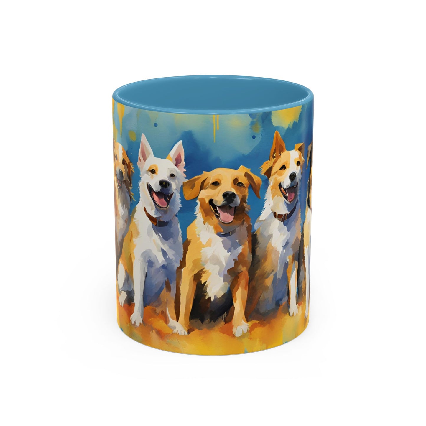Multicolored Doggies 01 Accent Mug 11oz