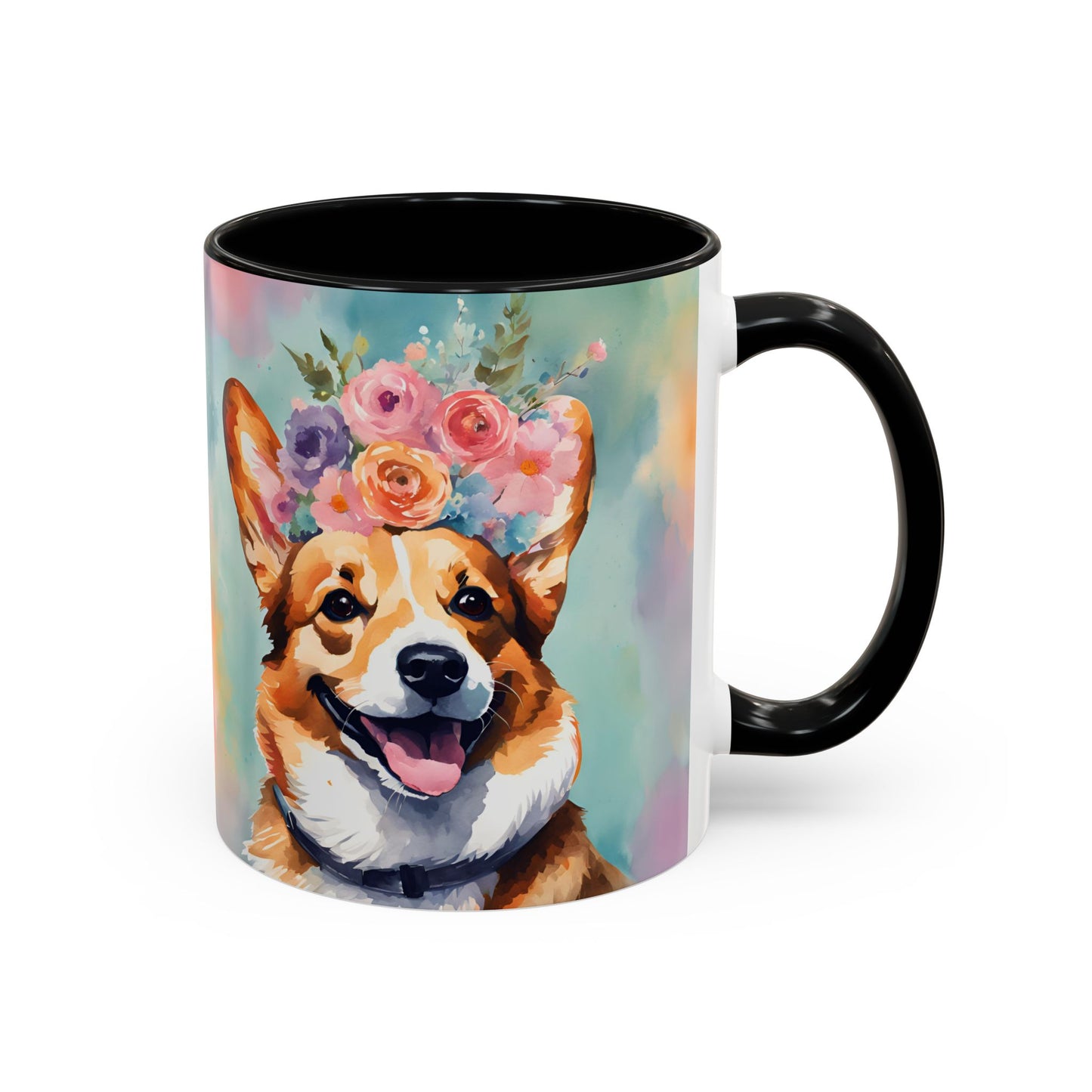 Corgi 01 Accent Coffee Mug - Dog Lover Gift