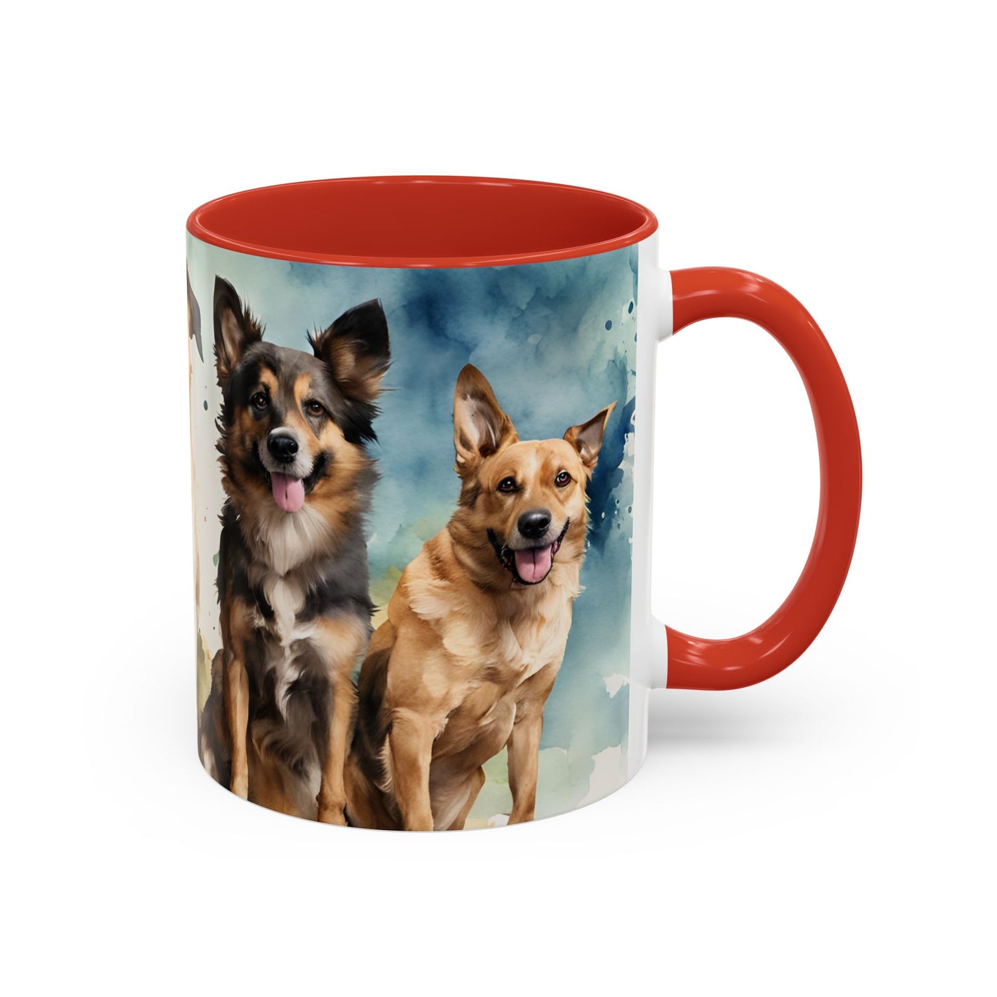 Multicoloured Doggies 06 Accent Mug 11oz
