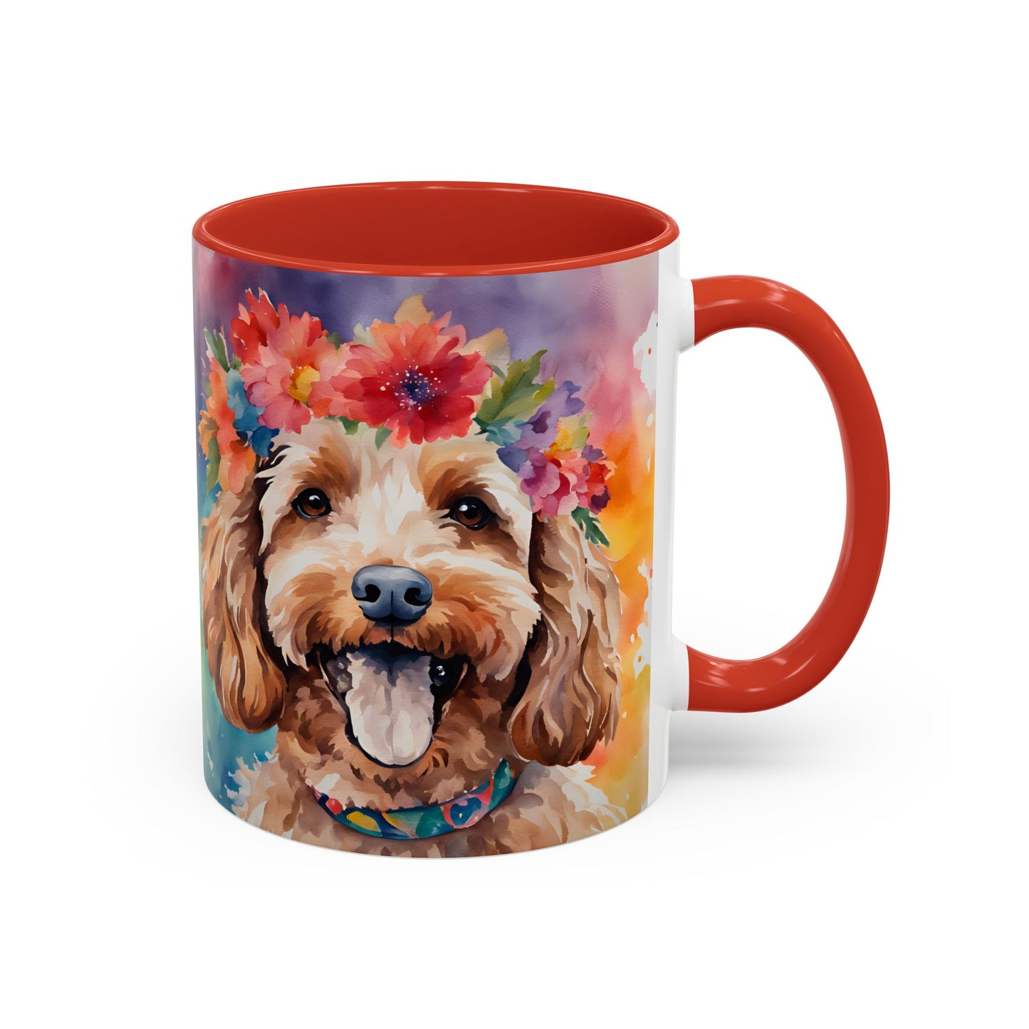 Cockapoo 05 Accent Coffee Mug - Dog Lover Gift