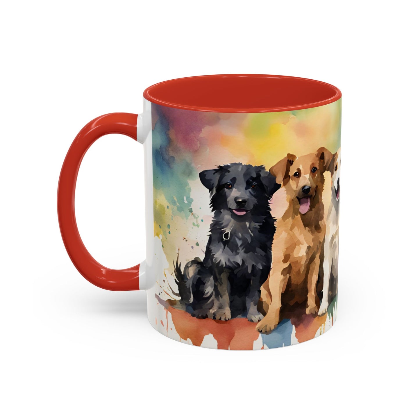 Multicoloured Doggies 02 Accent Mug 11oz