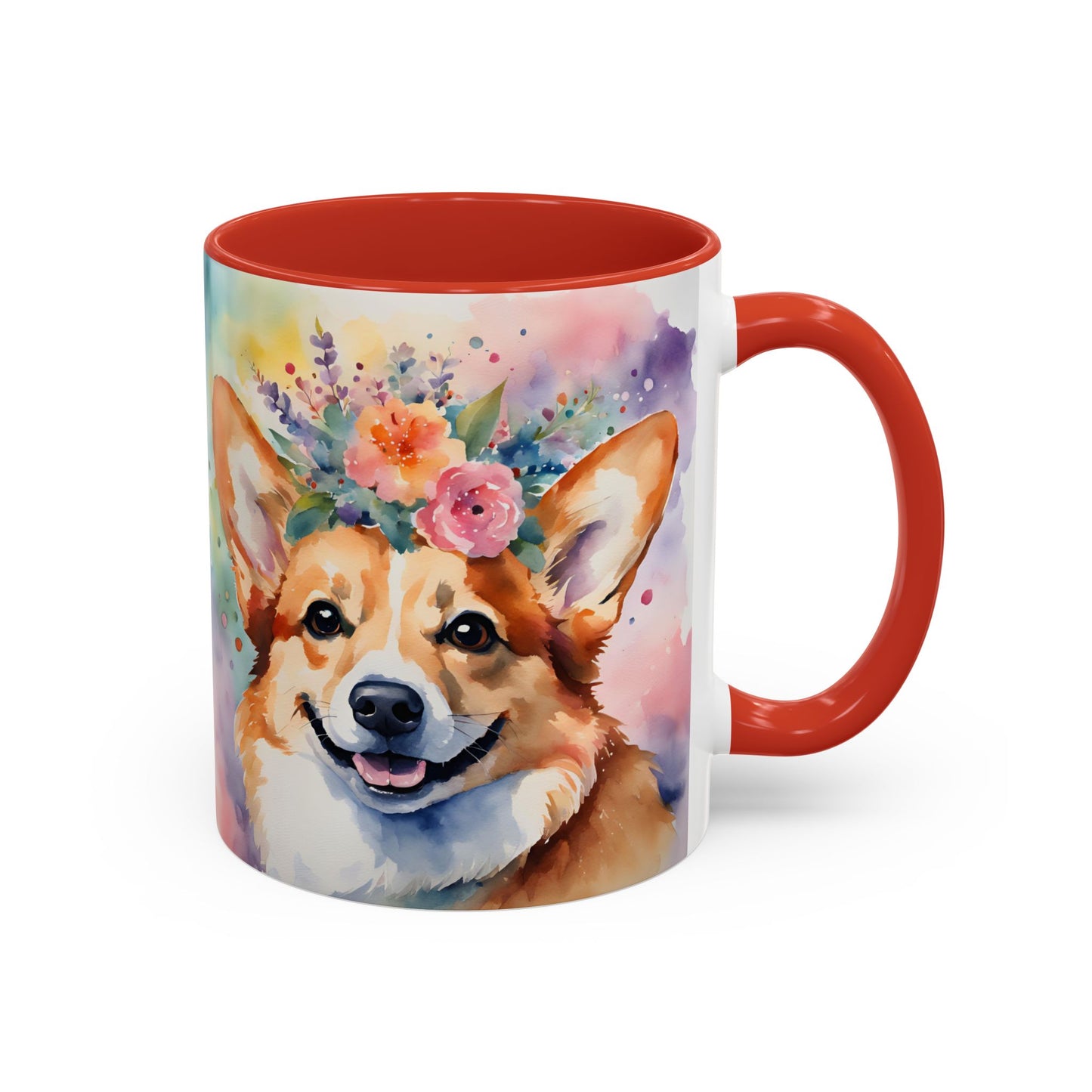 Corgi 04 Accent Coffee Mug - Dog Lover Gift