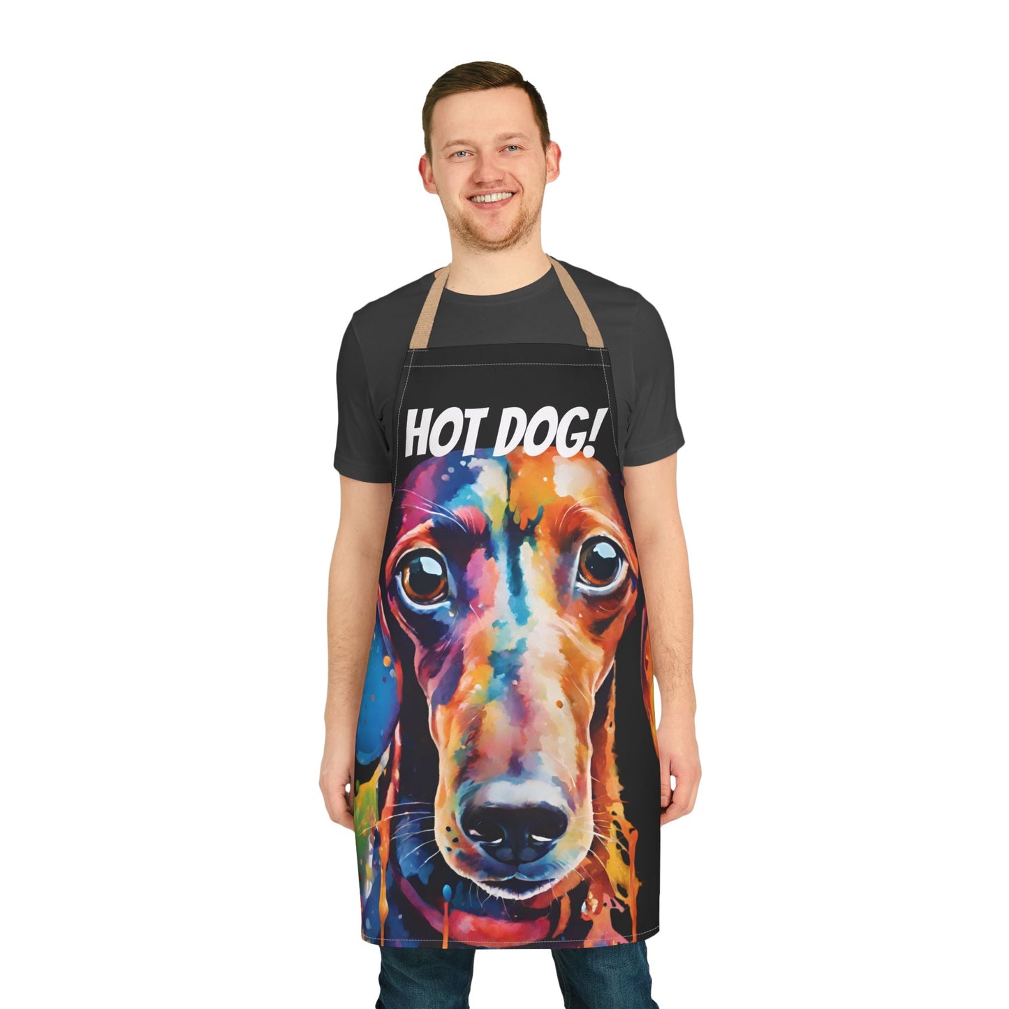 Multicoloured Hot Dog Weiner Adult Apron (AOP)
