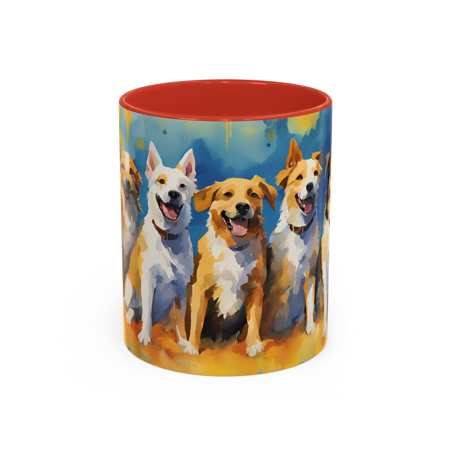 Multicolored Doggies 01 Accent Mug 11oz