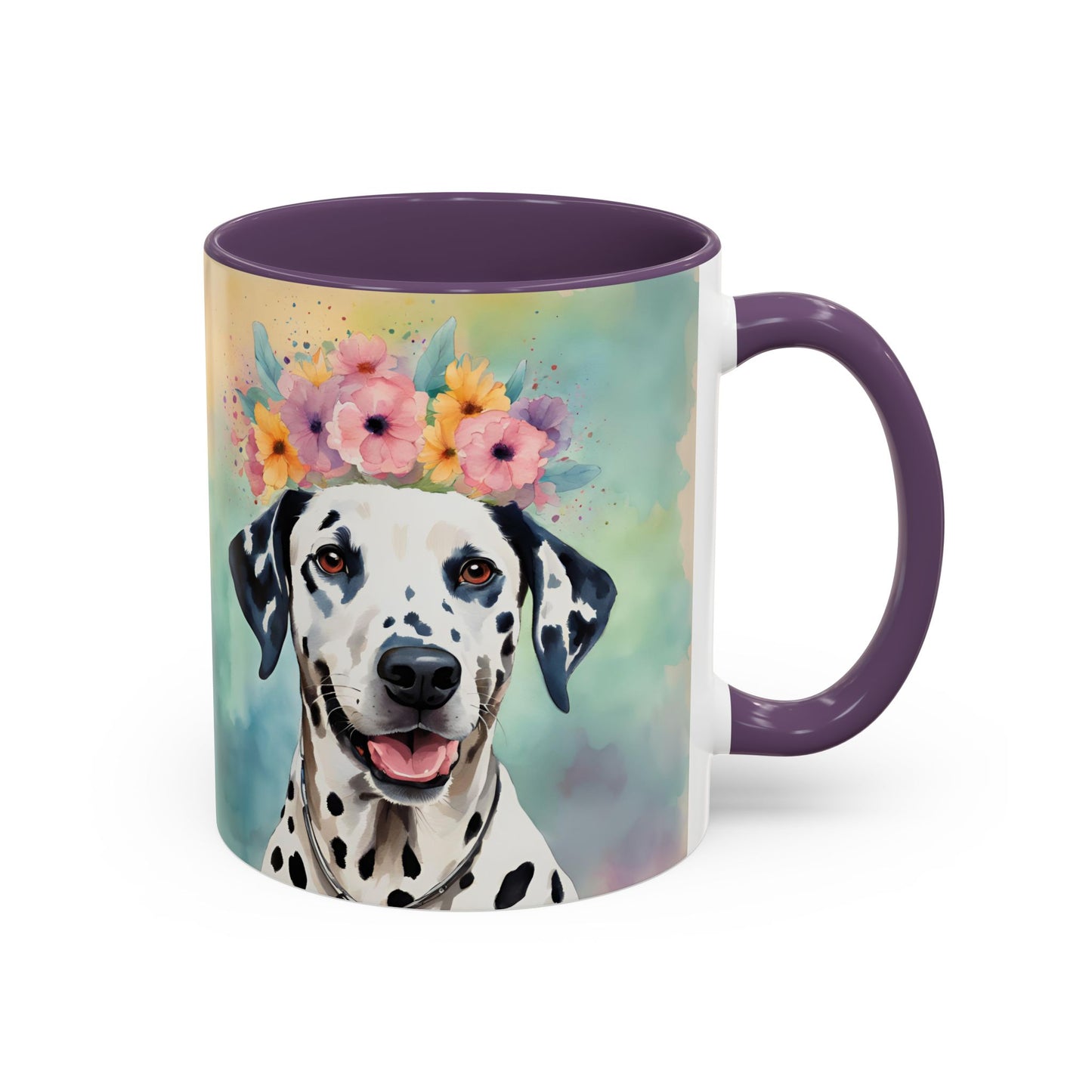 Dalmatian 01 Accent Coffee Mug - Dog Lover Gift
