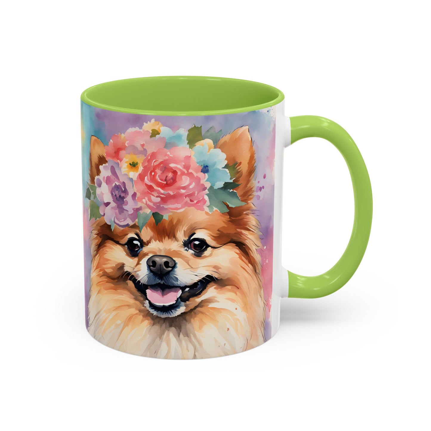 Pomeranian 01 Accent Coffee Mug - Dog Lover Gift
