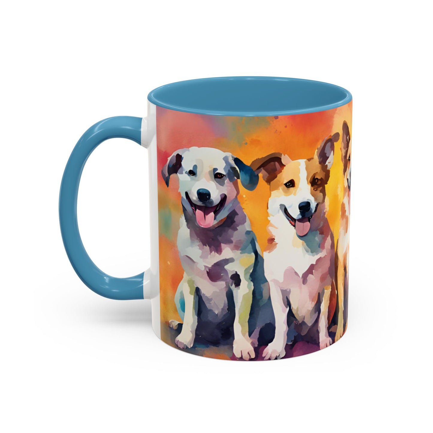 Multicoloured Doggies 03 Accent Mug 11oz