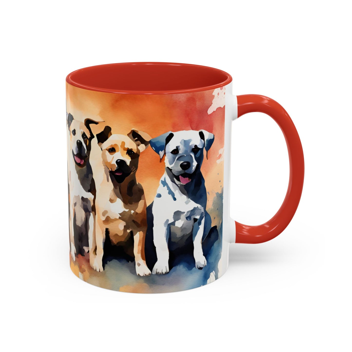 Multicoloured Doggies 04 Accent Mug 11oz