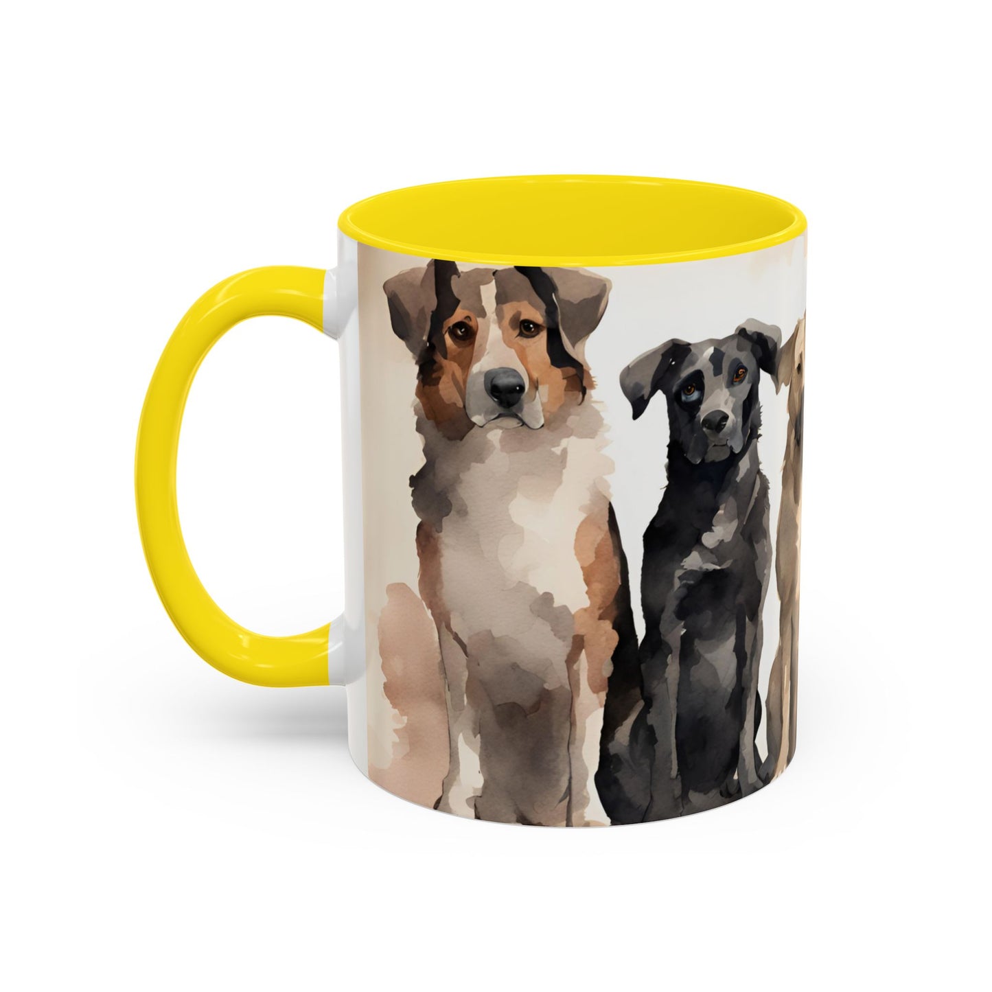 Doggies in a Row 03 Accent Mug 11oz