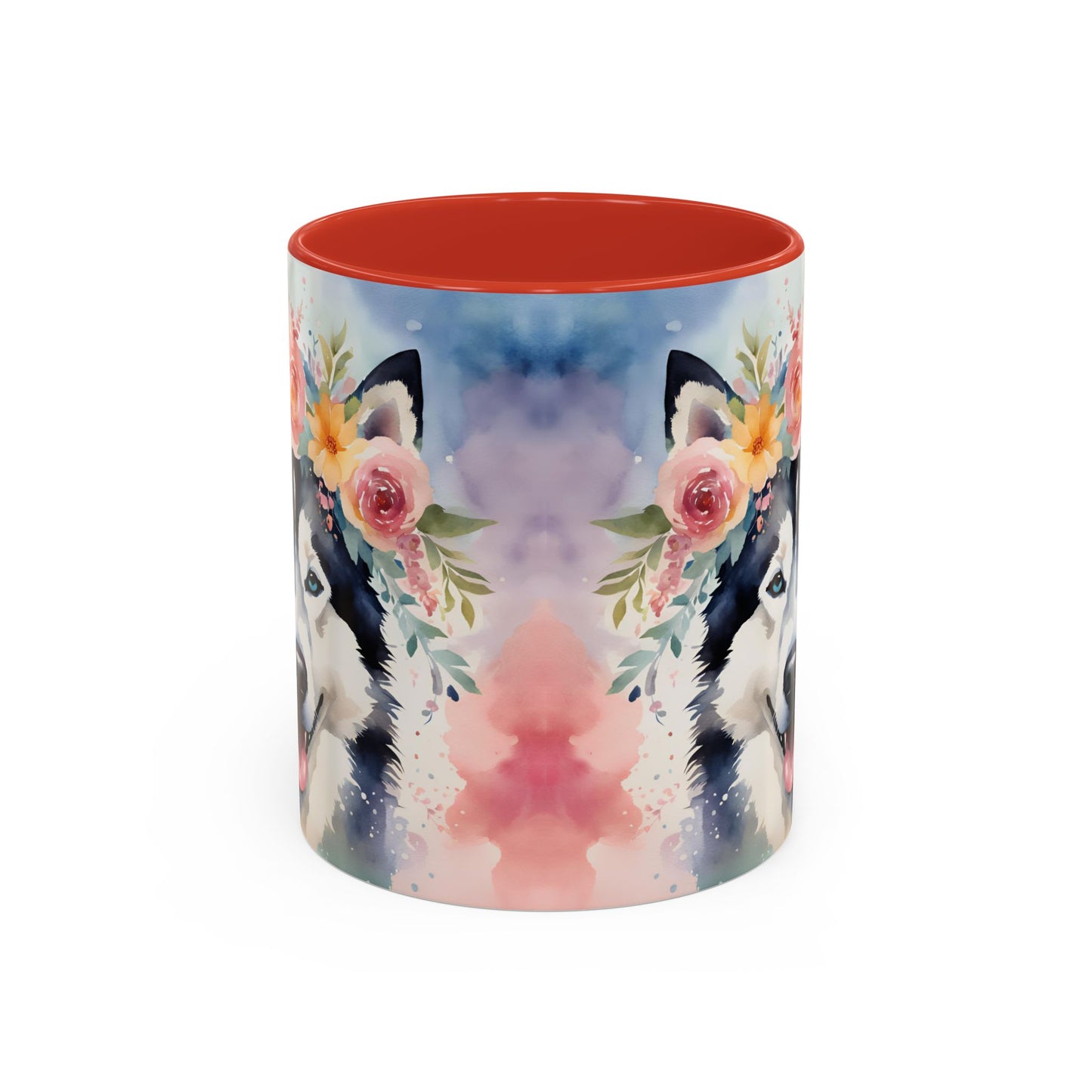 Husky 03 Accent Coffee Mug - Dog Lover Gift