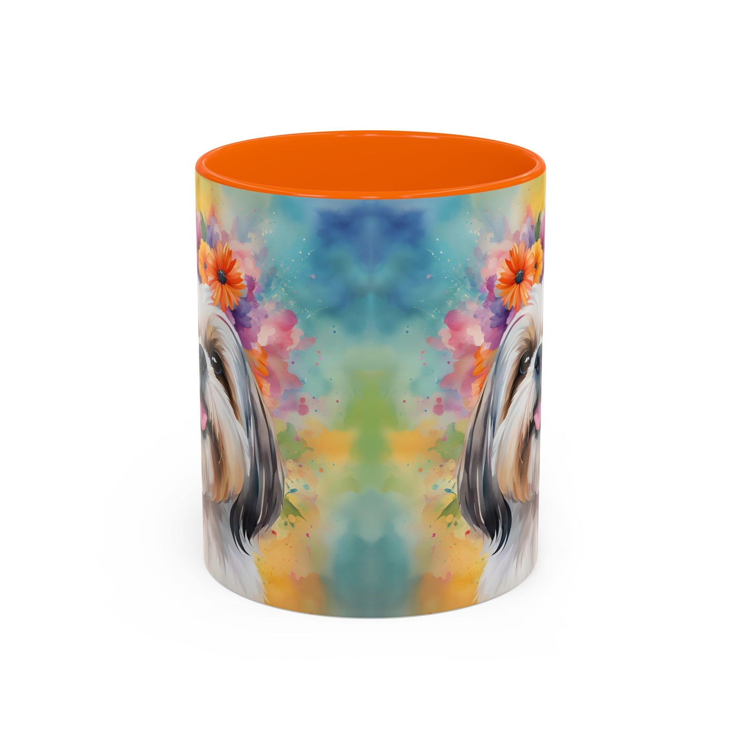 Shih Tzu 01 Accent Coffee Mug - Dog Lover Gift