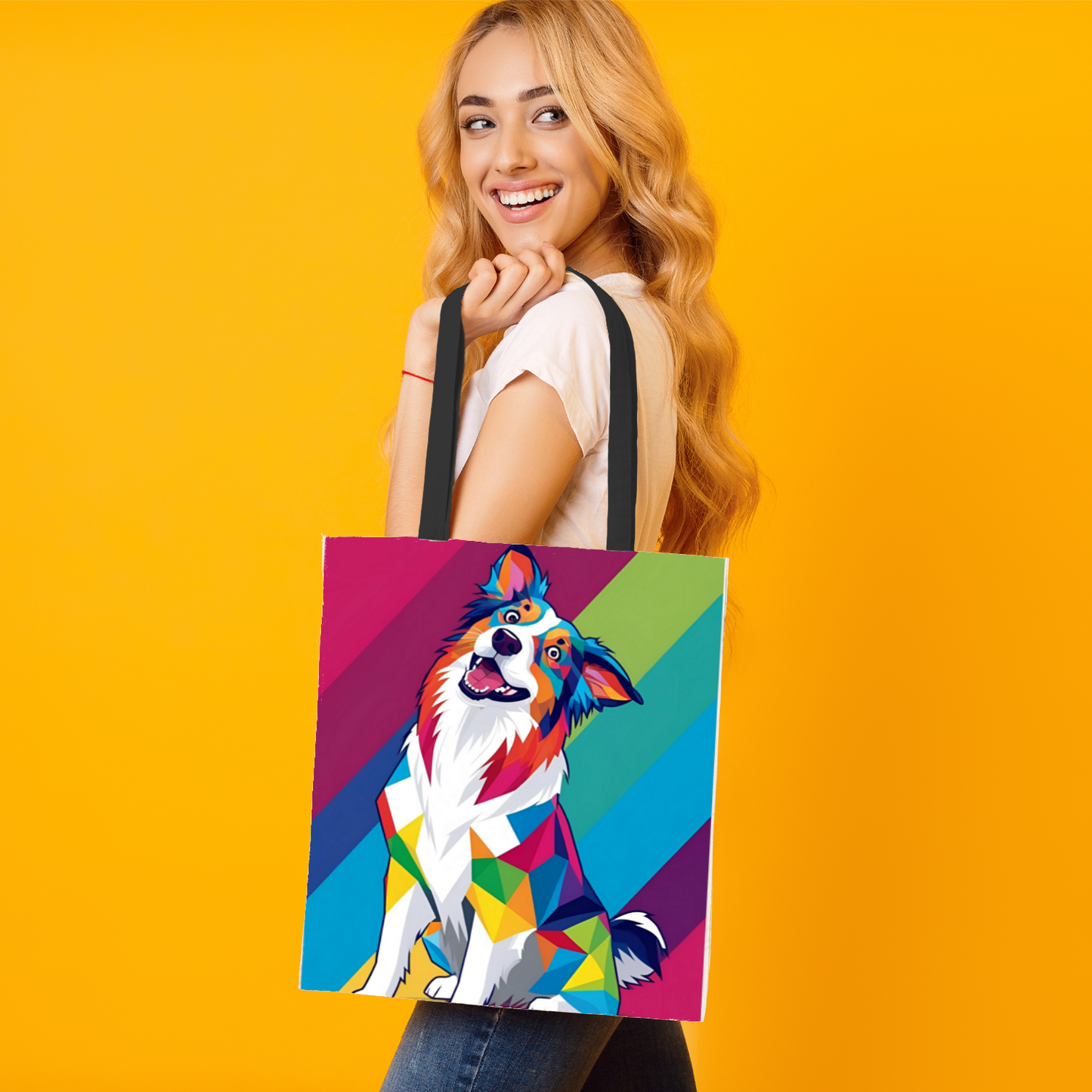 Border Collie 01 Tote Bag