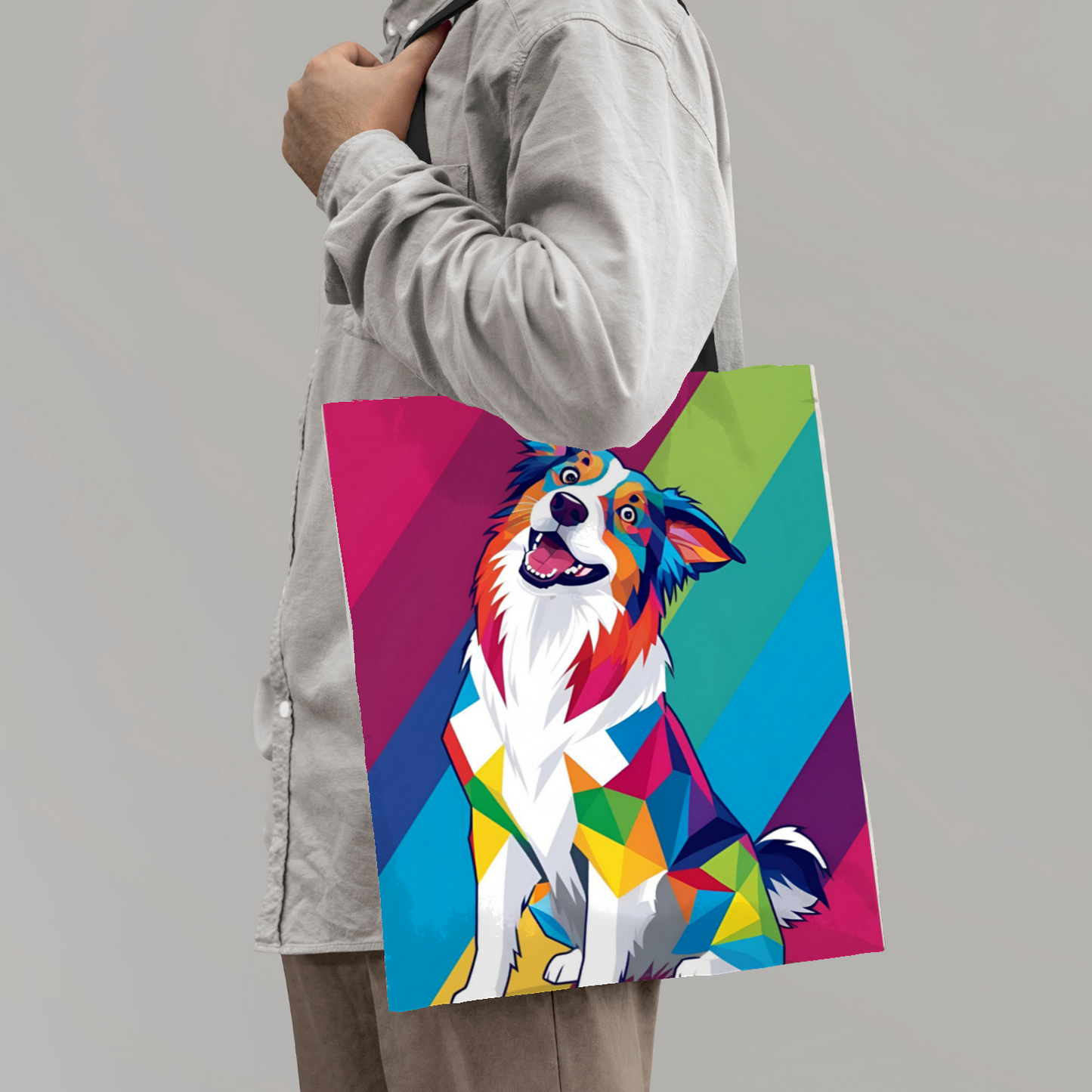 Border Collie 01 Tote Bag
