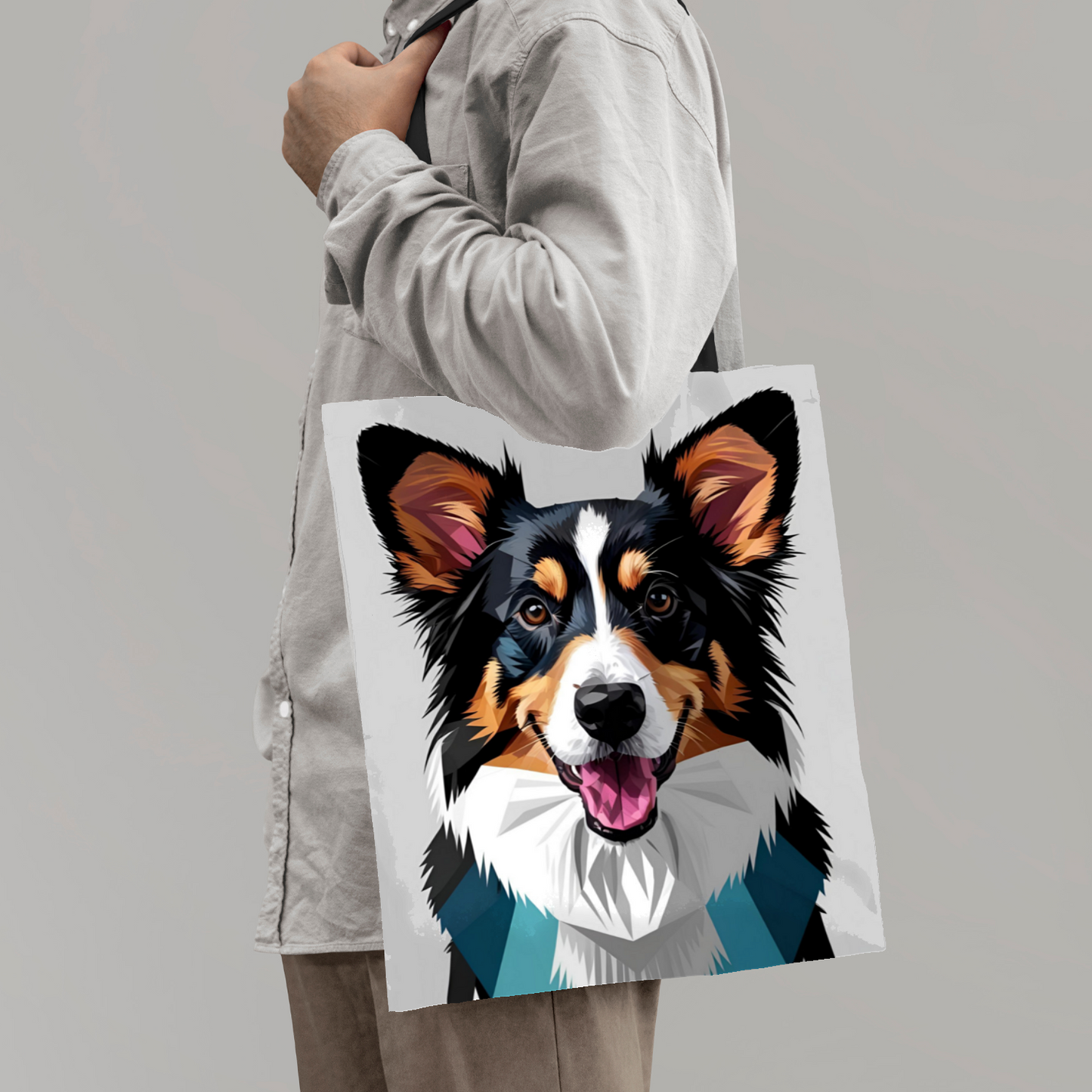 Border Collie 02 Tote Bag