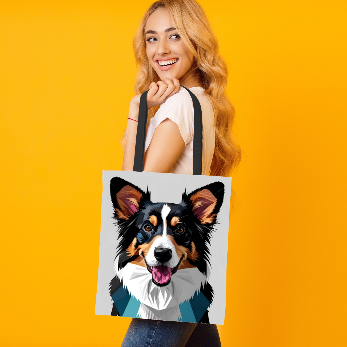 Border Collie 02 Tote Bag