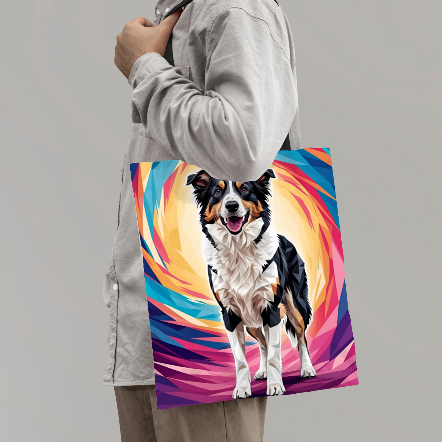 Border Collie 03 Tote Bag