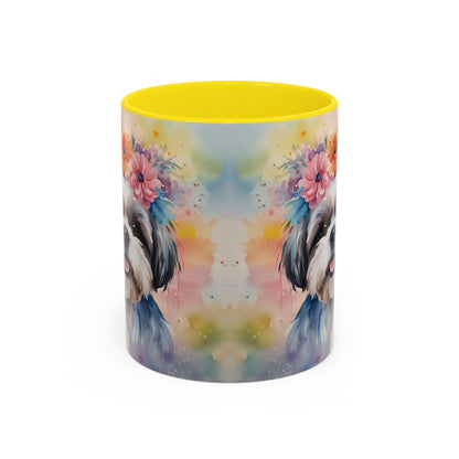 Shih Tzu 04 Accent Coffee Mug - Dog Lover Gift