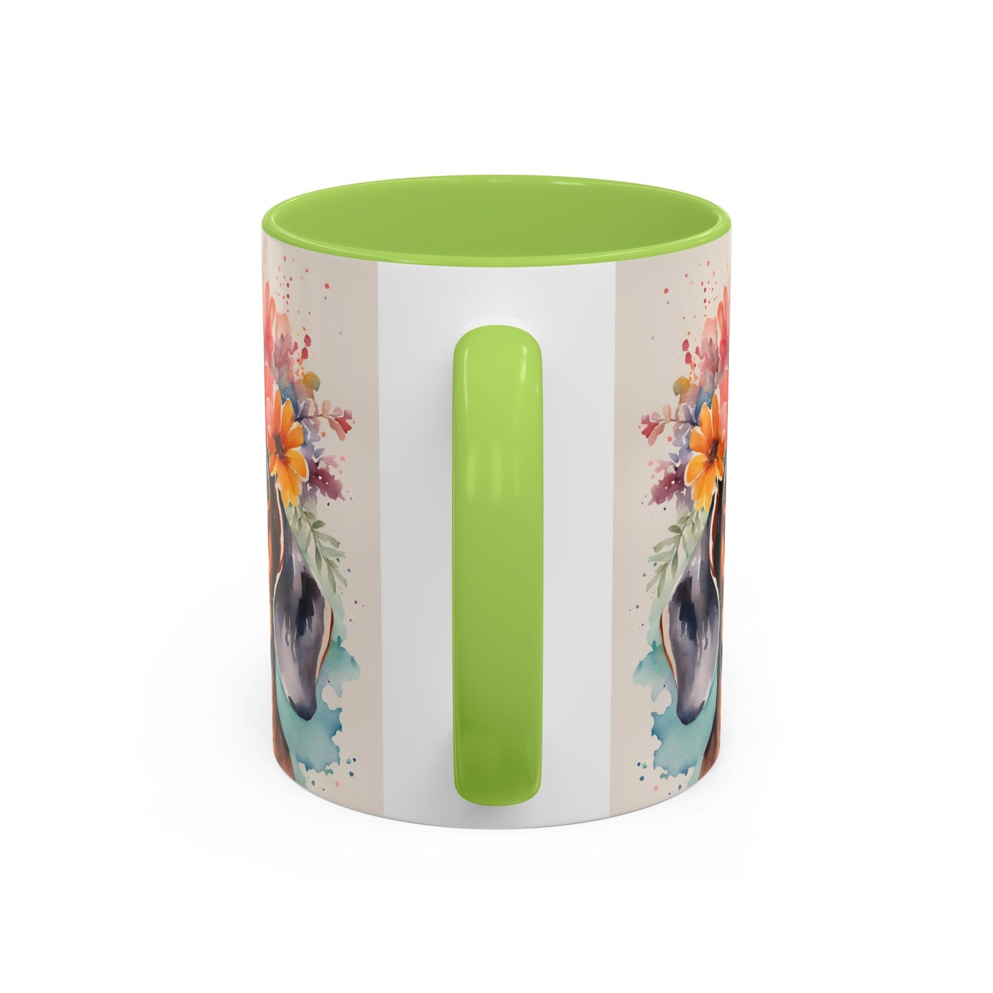 Dachshund 01 Accent Coffee Mug - Dog Lover Gift