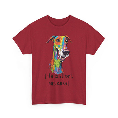 Life Is Short, Eat Cake! Unisex Heavy Cotton Tee