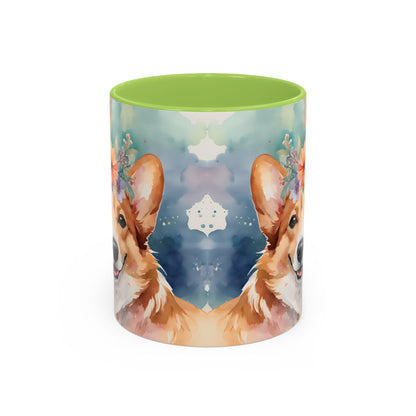 Corgi 03 Accent Coffee Mug - Dog Lover Gift