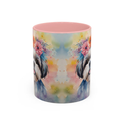 Shih Tzu 04 Accent Coffee Mug - Dog Lover Gift