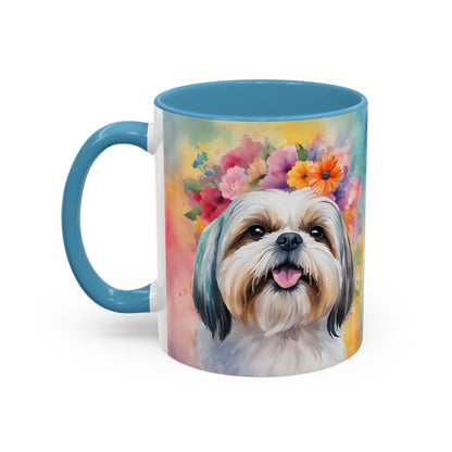 Shih Tzu 01 Accent Coffee Mug - Dog Lover Gift
