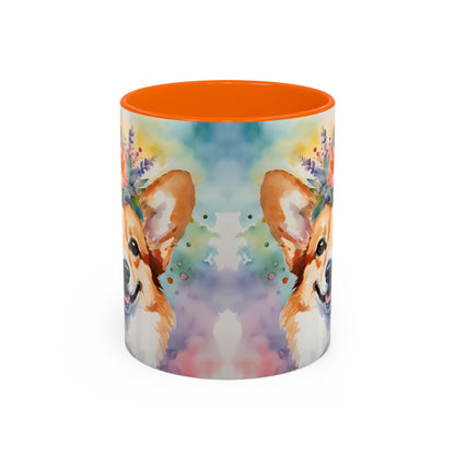 Corgi 04 Accent Coffee Mug - Dog Lover Gift