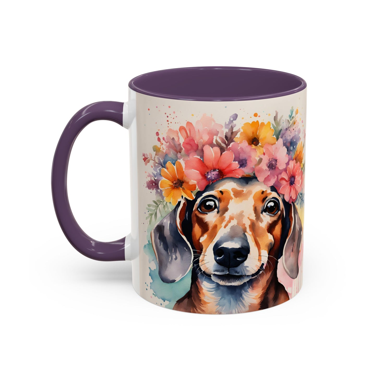 Dachshund 01 Accent Coffee Mug - Dog Lover Gift