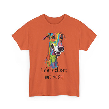 Life Is Short, Eat Cake! Unisex Heavy Cotton Tee
