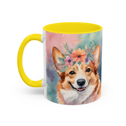 Corgi 03 Accent Coffee Mug - Dog Lover Gift
