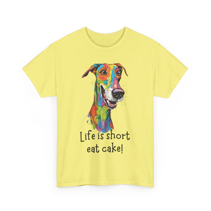 Life Is Short, Eat Cake! Unisex Heavy Cotton Tee