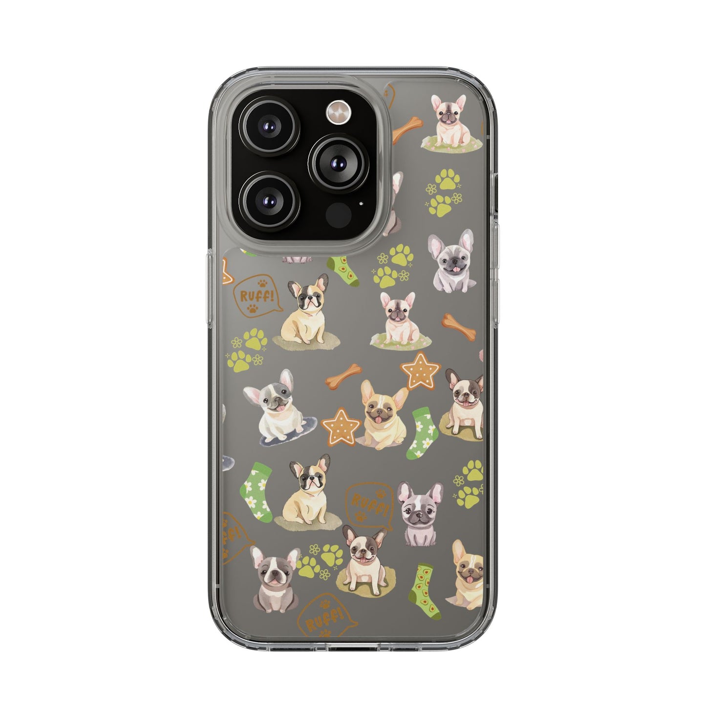 French Bulldog Clear iPhone Cases