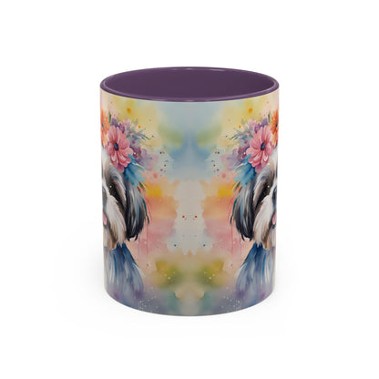 Shih Tzu 04 Accent Coffee Mug - Dog Lover Gift