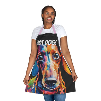 Multicoloured Hot Dog Weiner Adult Apron (AOP)