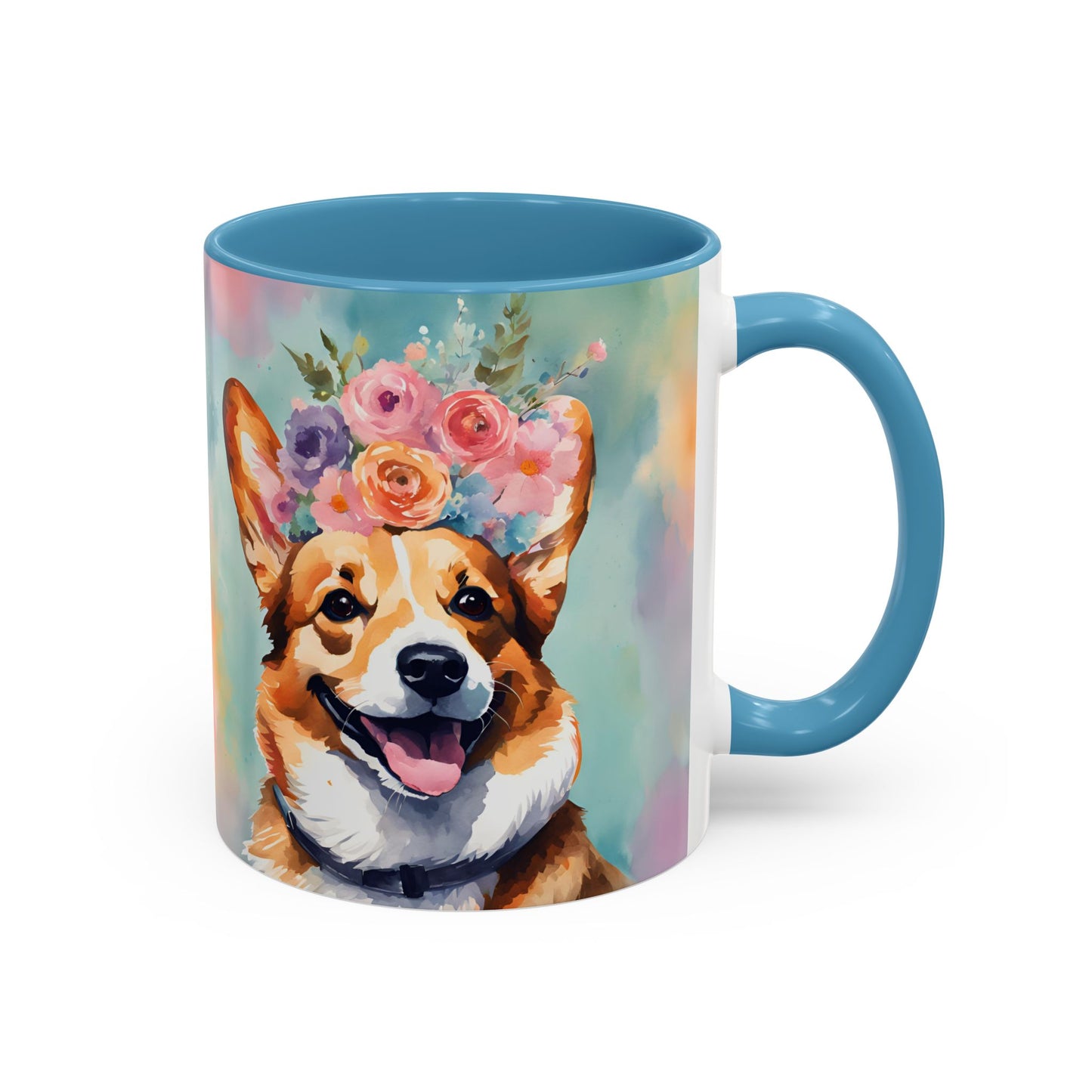 Corgi 01 Accent Coffee Mug - Dog Lover Gift