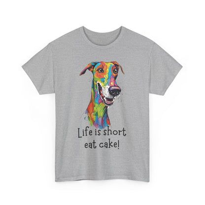 Life Is Short, Eat Cake! Unisex Heavy Cotton Tee