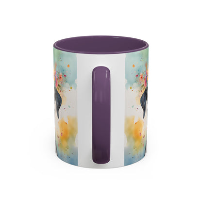 Dalmatian 02 Accent Coffee Mug - Dog Lover Gift